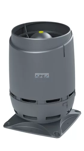 VILPE 125S 250x250-es FLOW tetőszellőző, szürke