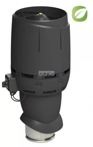 Vilpe ECo160P/500 FLOW tetőventilátor, fekete