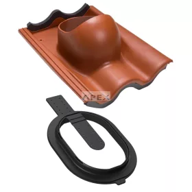 VILPE TILE betoncserép CLICK átvezető elem, téglavörös