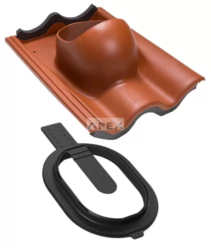 VILPE TILE betoncserép CLICK átvezető elem, téglavörös