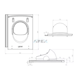 VILPE EVO CLICK átvezető elem, téglavörös