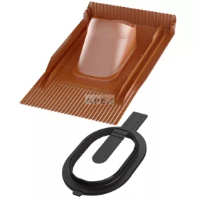   VILPE UNITILE CLICK Univerzális átvezető elem, téglavörös - A készlet erejéig rendelhető!