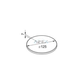  ELLECI - Takarólap 3,5" manual szűrőhöz Granitek G48 cemento - Kifutó termék!