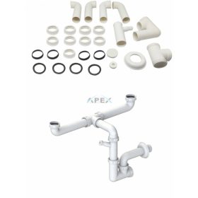 ELLECI - Szifonszett kétutas mosogatóhoz