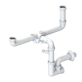 ELLECI - Szifonszett kétutas mosogatótálcához