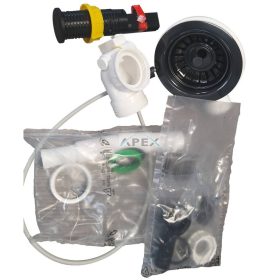   ELLECI - STANDARD OPEN UP automata dugókiemelő egymedencés mosogatókhoz - fekete