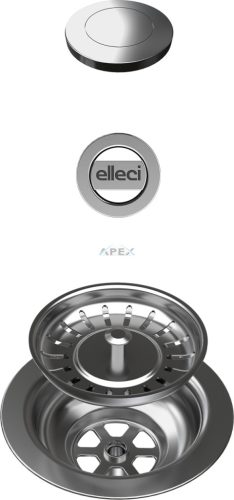 ELLECI - STANDARD OPEN UP automata dugókiemelő egymedencés mosogatókhoz - inox