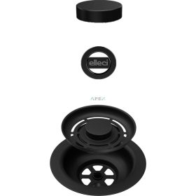   ELLECI - FLOW OPEN TWIST (tekerős) automata dugókiemelő egymedencés mosogatókhoz - fekete