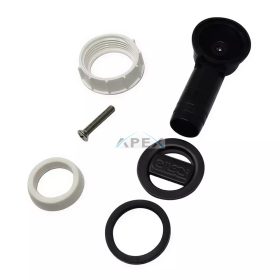 ELLECI - Túlfolyó készlet kerek Fekete