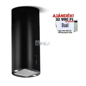   Elica - Páraelszívó TUBE PRO ISLAND BL MAT/A/43 + Mikro MW-5120B