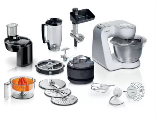 Bosch MUM58251 Serie | 4 Konyhai robotgép MUM 5 1000 W Fehér, Ezüst