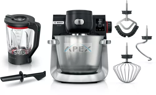 Bosch MUMS6ZS17 Serie | 6 Konyhai robotgép mérleggel 1600 W Fekete, Szálcsiszolt acél