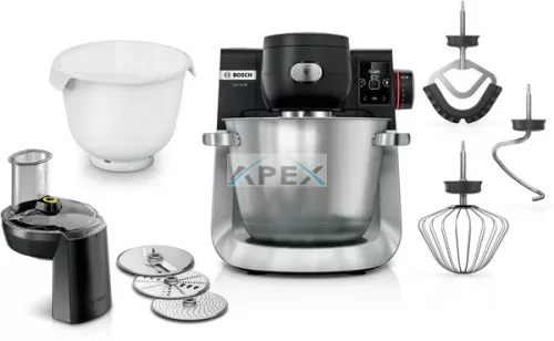 BOSCH MUMS6ZS23D Serie 6 Konyhai robotgép mérleggel 1600 W Fekete, Szálcsiszolt acél