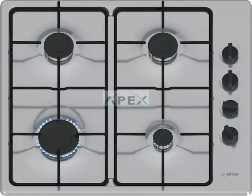 BOSCH PBP6B5K80H Serie | 2 Gáz főzőlap 60 cm, Nemesacél
