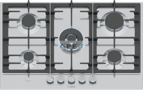 BOSCH PCQ7A5I90 Serie | 6 Gáz főzőlap 75 cm, Nemesacél