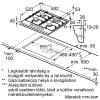 BOSCH PGH6B5K90 Serie | 4 Gáz főzőlap 60 cm, Nemesacél