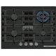 BOSCH PNH6B6K40 Serie | 4 Gáz főzőlap 60 cm Edzett üveg, Fekete