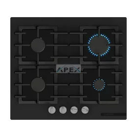   Bosch PPP6AAI40 Serie | 6 Gáz főzőlap 60 cm Edzett üveg, Fekete