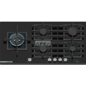   BOSCH PRS9A6H40 Serie | 8 Gáz főzőlap 90 cm Edzett üveg, Fekete