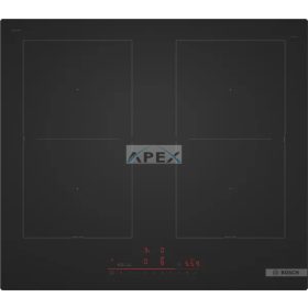   BOSCH PVQ61CHB1E Serie 6, Indukciós főzőlap, 60 cm, Matt fekete, munkapultra építhető keret nélkül