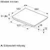 BOSCH PVS831HC1E Serie | 6, Indukciós főzőlap, 80 cm, Fekete