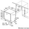 BOSCH SBH4ECX28E Serie | 4, Beépíthető mosogatógép, 60 cm, XXL, VarioHinge - csúszózsanér