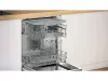 BOSCH SMI2HVS06E Serie | 2, Félig beépíthető mosogatógép, 60 cm, Nemesacél, Home Connect