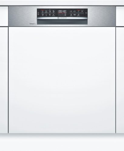 BOSCH SMI6ZCS49E Serie | 6, Félig beépíthető mosogatógép, 60 cm, Nemesacél, SMI6ZCS49E, Home Connect