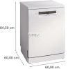 BOSCH SMS4HVW14E Serie | 4 Szabadonálló mosogatógép 60 cm, Ujjlenyomatmentes, Fehér