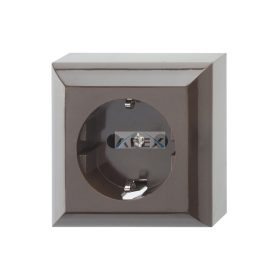   GAO 0510056777 Business Line IP20, 1 férőhelyes földelt csatlakozóaljzat, beltéri, 230 V~ /50 Hz / 16 A, barna