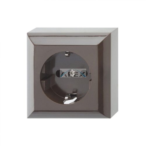 GAO 0510056777 Business Line IP20, 1 férőhelyes földelt csatlakozóaljzat, beltéri, 230 V~ /50 Hz / 16 A, barna