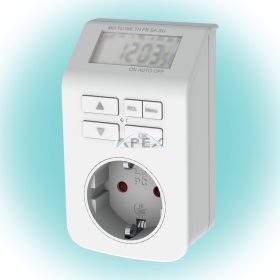   GAO 0743H digitális beltéri időzítő óra, 3680 W, 98 ki- és bekapcsolás / hét, véletlenszerű kapcsolás