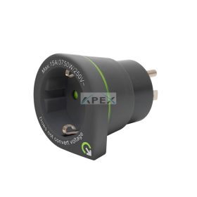   Q2POWER 1.200110-TH utazóadapter  Europe to USA”, bemeneti feszültség: 100-250 V, teljesítmény: 100 V - 1500 W / 250 V - 3750 W"