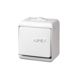   GAO 22041 váltókapcsoló, kültéri IP44 kivitel, 230 V~ / 50 Hz / 10 A, fehér