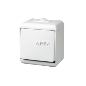   GAO 22181 2 pólusú kapcsoló, kültéri IP44 kivitel, 230 V~ / 50 Hz / 10 A, fehér