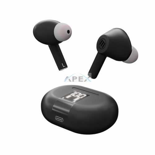 Maxell 348596 MAXPODS vezeték nélküli fülhallgató, aktív zajszűrés, TWS, Bluetooth, ENC, mikrofon