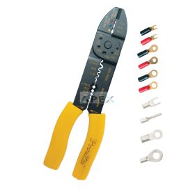   Pro'skit 8PK-313B kábelcsupaszoló és préselő fogó, 230 mm, több féle mérethez, szigetelt és szigeteletlen sarukhoz