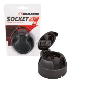   SAL 90779 utánfutó csatlakozóaljzat, 7 pólus, védőfedél, 70mm átmérő