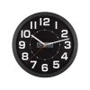 Home AWC250BK fali óra, üveg előlap, kontrasztos, jól leolvasható számlap, 1xAA elem tápellátás, átmérő 250mm
