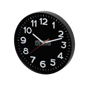   Home AWC300BK fali óra, üveg előlap, kontrasztos, jól leolvasható számlap, 1xAA elem tápellátás, átmérő 300mm