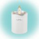 Home CDX 2/WH LED-es LED-es gyertya, akril lángnyelvvel, beltéri, 1db pislákoló sárga LED