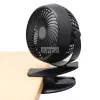 Home CLF 10/BK csíptetős, akkumulátoros ventilátor, 3 fokozat, 10 cm-es lapátátmérő, állítható fejrész, 1800 mAh Li-ion akkumulátor, fekete