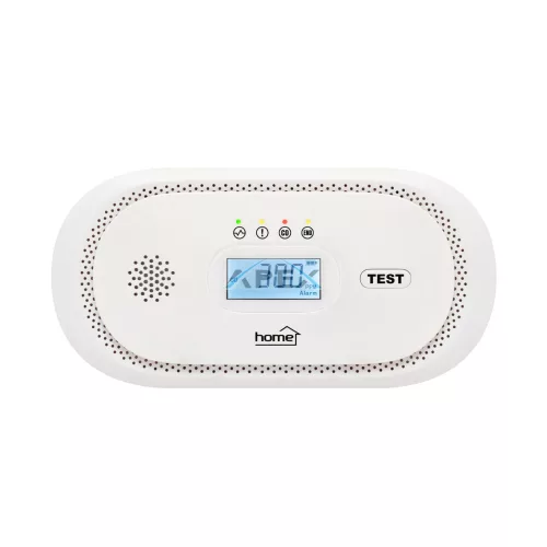 HOME CO10LCD szén-monoxid vészjelző, LCD kijelző , elemes, 2 év elem élettartam, 10 év érzékelő élettartam