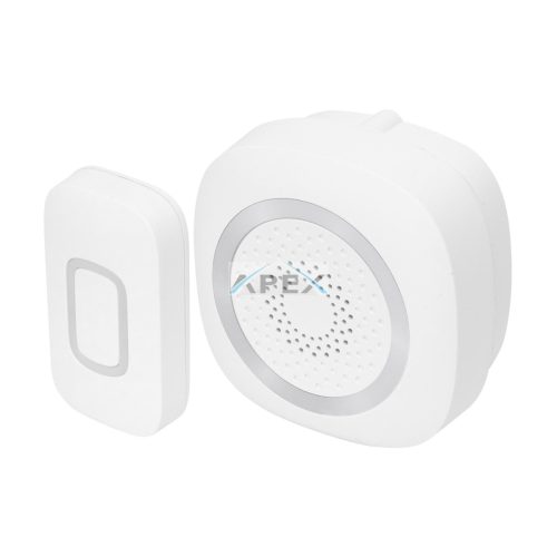 Home DB 1601DC vezeték nélküli csengő, 160m hatótáv, 60 dallam, 3-fokozatú hangerő és némítás, kapcsolható fényjelzés, elemes tápellátás