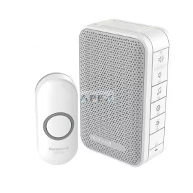   Honeywell Home DC313N vezeték nélküli csengő, 150m hatótáv, 6 dallam, LED jelzőfény, IP55 nyomógomb, elemes tápellátás