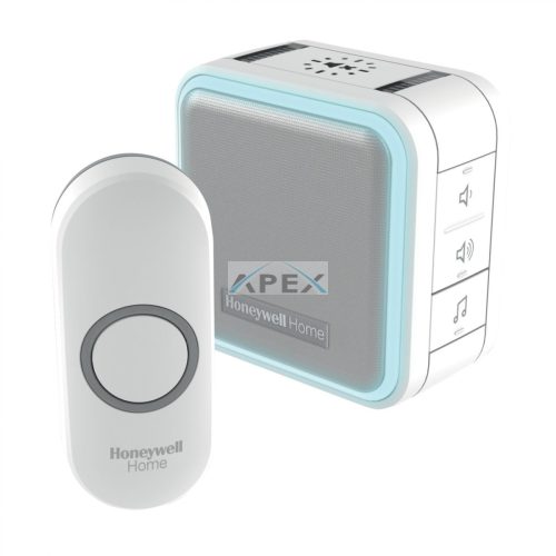 Honeywell Home DC515N vezeték nélküli csengő, 150m hatótáv, 9 dallam, időzíthető némítás, LED fényjelzés, többcsatornás, 230V-os tápellátás