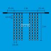 Home DLF 400/WH LED-es fényfüggöny, 2x2 m / 400 db hidegfehér LED, állófényű, fehér vezeték, sorolható, kül- és beltéri kivitel