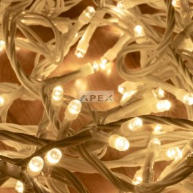   Home DLI 200/WW LED-es fényfüzér, 10 m / 200 db melegfehér LED, állófényű, fehér vezeték, sorolható, kül- és beltéri kivitel