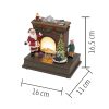 Home DRM 14 dioráma, kandalló, világító, Mikulás, beltéri