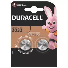   Duracell DL2032 10PP040028 lítium gombelem, 3,2 V feszültség, 2db/bliszter